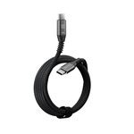 Klip Xtreme USB cable - 24 pin USB-C - 1.8 m - Black - 60W Braided Fast charging