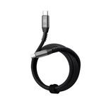 Klip Xtreme USB cable - 24 pin USB-C - 1.8 m - Black - 240W Braided Fast Charging