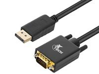 Xtech DisplayPort / VGA Cable - Black - XTC-377