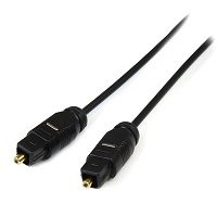 StarTech.com 15 ft Thin Toslink Digital Optical SPDIF Audio Cable - 15ft / 15 Feet Optic