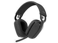 Logitech Zone Vibe 100 - Headset - full size - Bluetooth - wireless - graphite