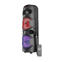 Klip Xtreme KLS-601 - Speaker system - Black - 2x8" Battery Wls Mic