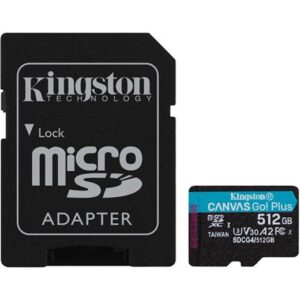 Kingston Flash memory card - microSDHC - 512GB microSDXC Canvas Go Plus