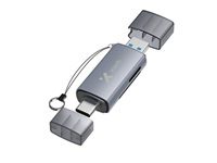 Xtech XTC-581 - Card reader - SD / MicroSD - USB 3.0/USB-C - - OTG card reader