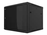 Nexxt Nexxt Solutions - Rack cabinet - wall mountable - RAL 9005, varnish black - 6U - 19"