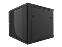 Nexxt Nexxt Solutions - Rack cabinet - wall mountable - varnish black, RAL 9005 - 6U - 19"