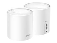 TP-Link Deco X10 V1 - Wi-Fi system - (2 routers) - up to 3,900 sq.ft - mesh 1GbE Dual Ba