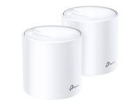 TP-Link Deco X20 V2 - Wi-Fi system - (2 routers) - up to 370 sq.m - mesh 1GbE - Wi-Fi 6