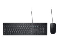 Dell KM300C - Keyboard and mouse set - USB - QWERTY - US - black - with 1 Year Basic Hardware