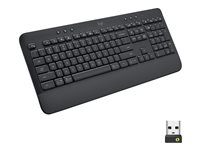 Logitech Signature K650 Comfort Full-Size Wireless Keyboard with Wrist Rest, Graphite - Keyboard -