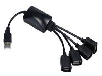 Xtech USB cable - 4 pin USB Type A - to 4 USB hub adapt