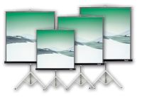Klip Xtreme KPS-102B - Projection screen with tripod - 86 in ( 218 cm ) - 4:3 - Matte Wh