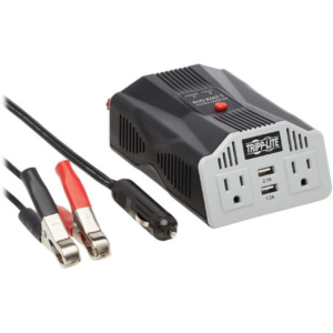Eaton Tripp Lite Ultra-Compact Car Inverter 400W 12V DC to 120V AC 2 UBS Charging Ports 2 Outl