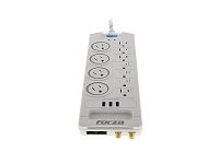 Forza Surge protector - AC 110/220 V - 11 Outlets - NEMA 3USB 5ft WH