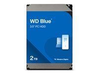 Western Digital WD Blue WD20EZBX - Hard drive - 2 TB - internal - 3.5" - SATA 6Gb/s - 7200 rpm - buffer: