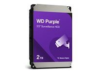 Western Digital WD Purple Surveillance WD23PURZ - Hard drive - 2 TB - internal - 3.5" - SATA 6Gb/s - buf